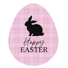 Happy easter,Vector illustration of cute, Easter rabbit with eggs.