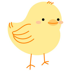 Little cute hand drawn chicks