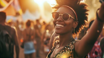 Joyful Festival Vibes. Generative ai