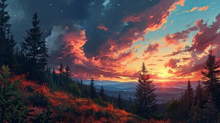 Dark Sky Filled Stars, Background Banner HD