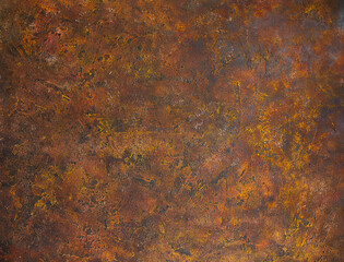 Brown rusty metal abstract background