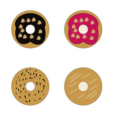 Obraz premium cute donut vector | design elements 