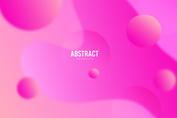 Abstract background with circles, Pink background