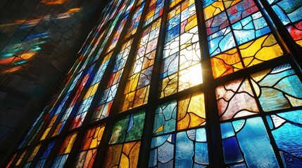 Artistic Synagogue Stained Glass Windows