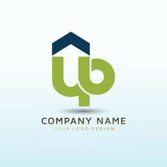 Account finance with UP icon vector logo design