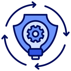 Innovation Hub Blue Icon
