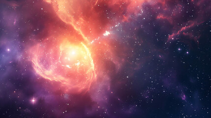Universe Unveiled: Ideal for Astronomy Promotion, Featuring a Stunning Background of Stars and...