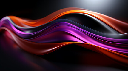 abstract colorful glowing wavy perspective with fractals and curves background 16:9 widescreen wallpapers
