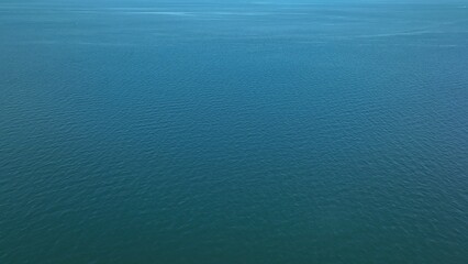 Peaceful blue water background landscape aerial of Great Lake Ontario in New York State