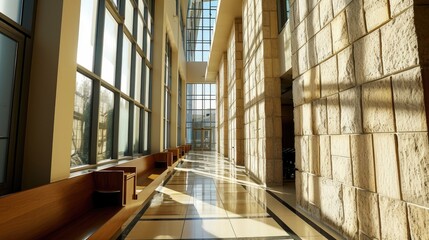 Obraz premium Modern Synagogue Architectural Design