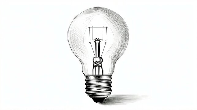 recommend clip art: Vintage Hand-Drawn Light Bulb Illustration: Retro Graphic Design with Detailed Engraving Sketch, Inspiring Creative Ideas and Conceptual Innovation.