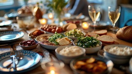 Fototapeta premium Preparing the Passover Meal