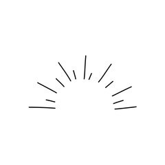 Obraz premium Hand Drawn Retro Rays Design