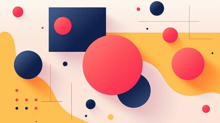 Captivating Minimal Geometric Background with Dynamic Shapes and Blue Tones: A Modern Digital Art Composition for Contemporary Designs and Concepts