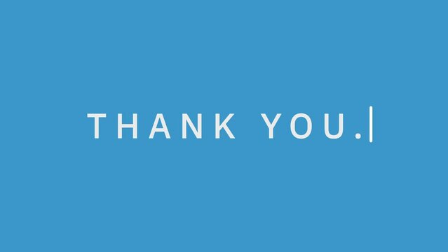 Animated text Thank you for the simple 4k intro and outro video with smooth fonts. Simple typing