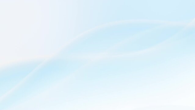 Soft blue drapes. Abstract wave cloth. Loop video background (075)