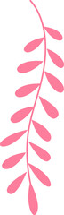 floral line pattern pink heart flat design for decoration love valentine wedding card design