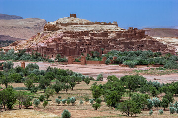Ksar Ait BenHaddou - fortified village, staying  along the former caravan route between the Sahara...