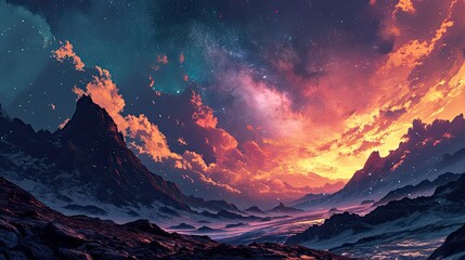 Milky Way Galaxy Stars Space Dust, Background Banner HD