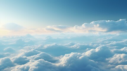 Fototapeta na wymiar A View of the Sky from a Plane Window - Cloudscape - AI Generated