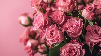pink roses bouquet wallpaper 