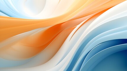 Abstract Orange, Blanc, and Blue Background

