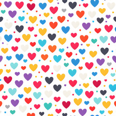 seamless pattern with hearts
