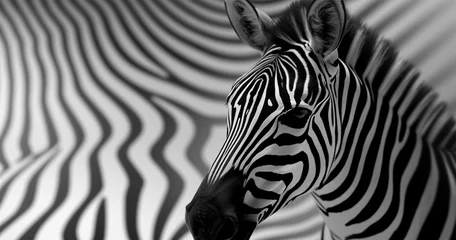 Kussenhoes zebra close up portrait © Baechi Stock