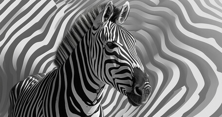 Fototapeta na wymiar zebra close up