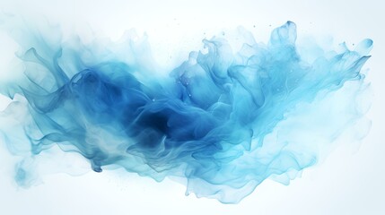 Artistic Blue Watercolor Splash Effect Template

