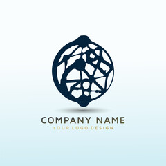 IT Network Security vector logo design
