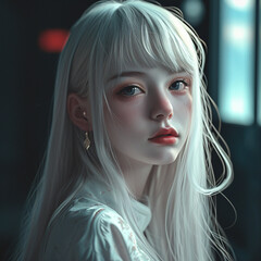 Fototapeta premium Anime girl