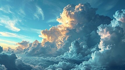 Sky Blue Background Clouds, Background Banner HD