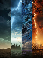 Ethereal and Transformative, A Captivating Voyage Through Four Enigmatic Cloudscapes