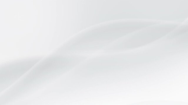 Soft gray drapes. Abstract wave cloth. Loop video background (075)