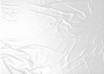 Transparent wrinkled plastic white plastic