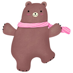 Cute Brown bear cartoon