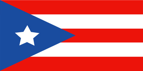 National and official flag of Puerto Rico svg file