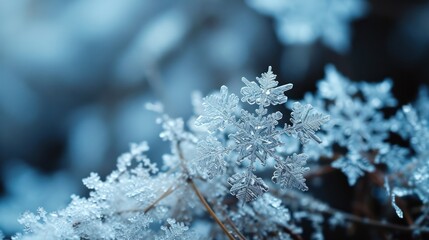 Whispers of Winter, An Intimate Glimpse of Natures Silent Frosty Kiss