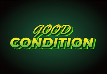 Good condition. Text effect in 3D look with gradient purple yellow color
