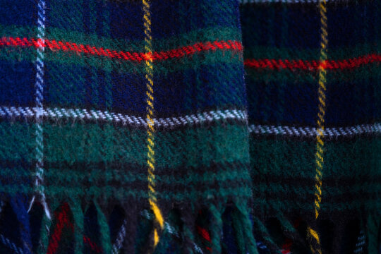 Schal-Detail - Schotttenmuster