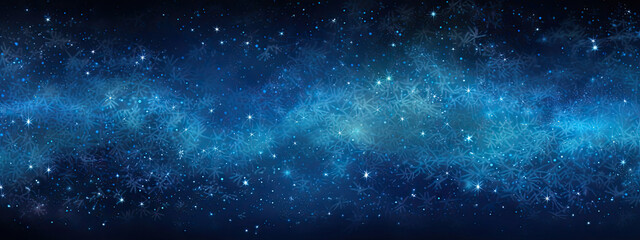 Vast Dark Blue Space Overflowing With Countless Sparkling Stars