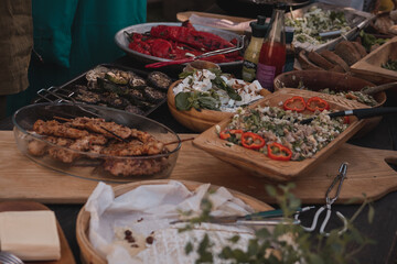 traditional Norwegian food. Street food festival