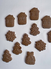 gingerbread cookies and christmas cookies