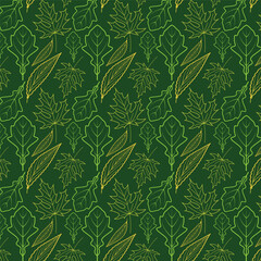 Whimsical Woodlands: Forest-Inspired Patterns for a Magical Touch Leaf Pattern