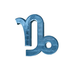 山羊座　星占い 星座マーク シンボル　3D