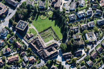 Wesemlinquartier, Luzern, Schweiz (Luftaufnahme)
