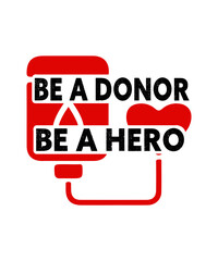 be a donor be a hero svg design