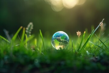 close up of earth inside a drop in ground
