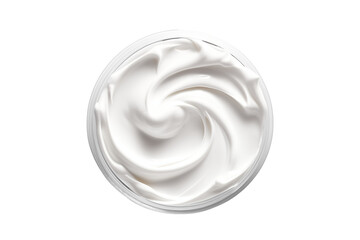 cream texture lotion jar of cream on a transparent background